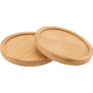 Lót Ly Chất Liệu Tre Tự Nhiên Cao Cấp Chống Thấm Nước, Lót Ly Tre Tròn Decor Bàn Uống Nước, Cà Phê