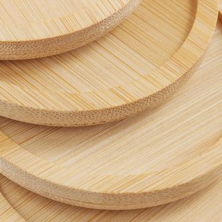 Lót Ly Chất Liệu Tre Tự Nhiên Cao Cấp Chống Thấm Nước, Lót Ly Tre Tròn Decor Bàn Uống Nước, Cà Phê