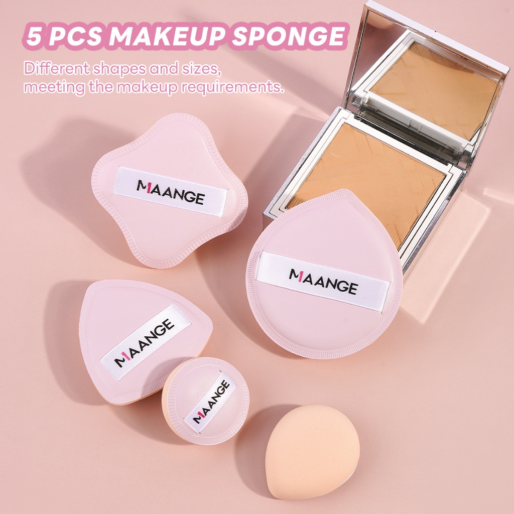 MAANGE Bộ cọ trang điểm cọ nền phẳng & Bảng màu mút tán kem nền Trang điểm Bộ-hoàn hảo chỉ trong vài giây 52099 | BigBuy360 - bigbuy360.vn