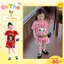 Bộ bé gái mẫu cute cat sz 14 - 43kg, bộ quần áo bé gái mùa hè năng động dễ thương