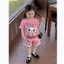 Bộ bé gái mẫu cute cat sz 14 - 43kg, bộ quần áo bé gái mùa hè năng động dễ thương