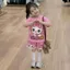 Bộ bé gái mẫu cute cat sz 14 - 43kg, bộ quần áo bé gái mùa hè năng động dễ thương