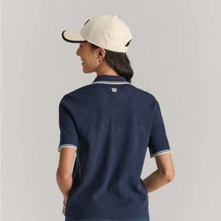 Wilson Addison Knit Polo Áo Polo Nữ Thể Thao WW00513531DBC