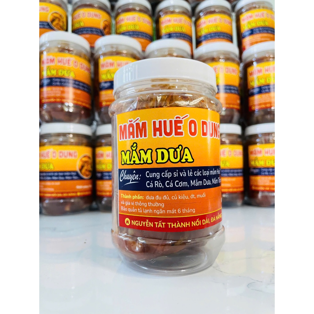 [Hũ 500g] Mắm Dưa Đu Đủ Củ Kiệu O Dung Gia Vị Đậm Đà Chất Lượng Ngon Giòn Loại 1
