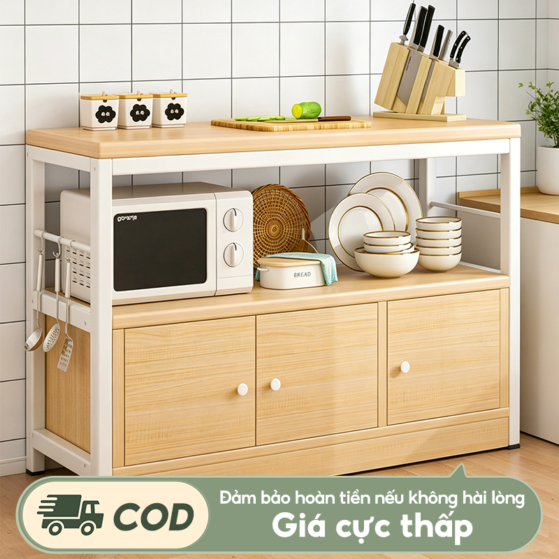 Kệ để đồ nhà bếp có tủ Kệ Lò Vi Sóng khả năng chịu tải mạnh mẽ  Kệ đựng đồ đa năng đẹp mắt