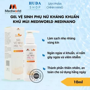 Gel vệ sinh phụ nữ kháng khuẩn khử mùi Mediworld Medinano 100ml