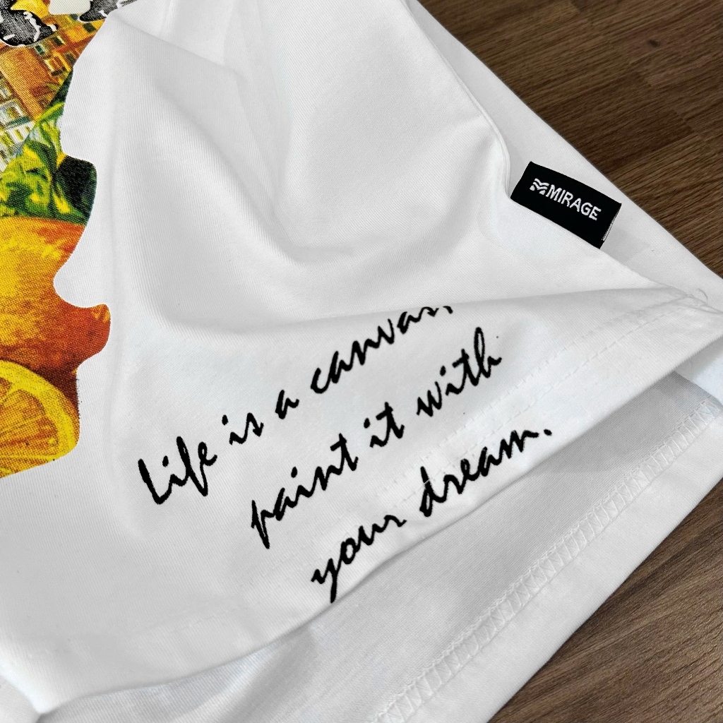 Áo Thun Mirage Họa Tiết Local Brand Chất 100% Cotton Mềm Mịn Thoáng Mát