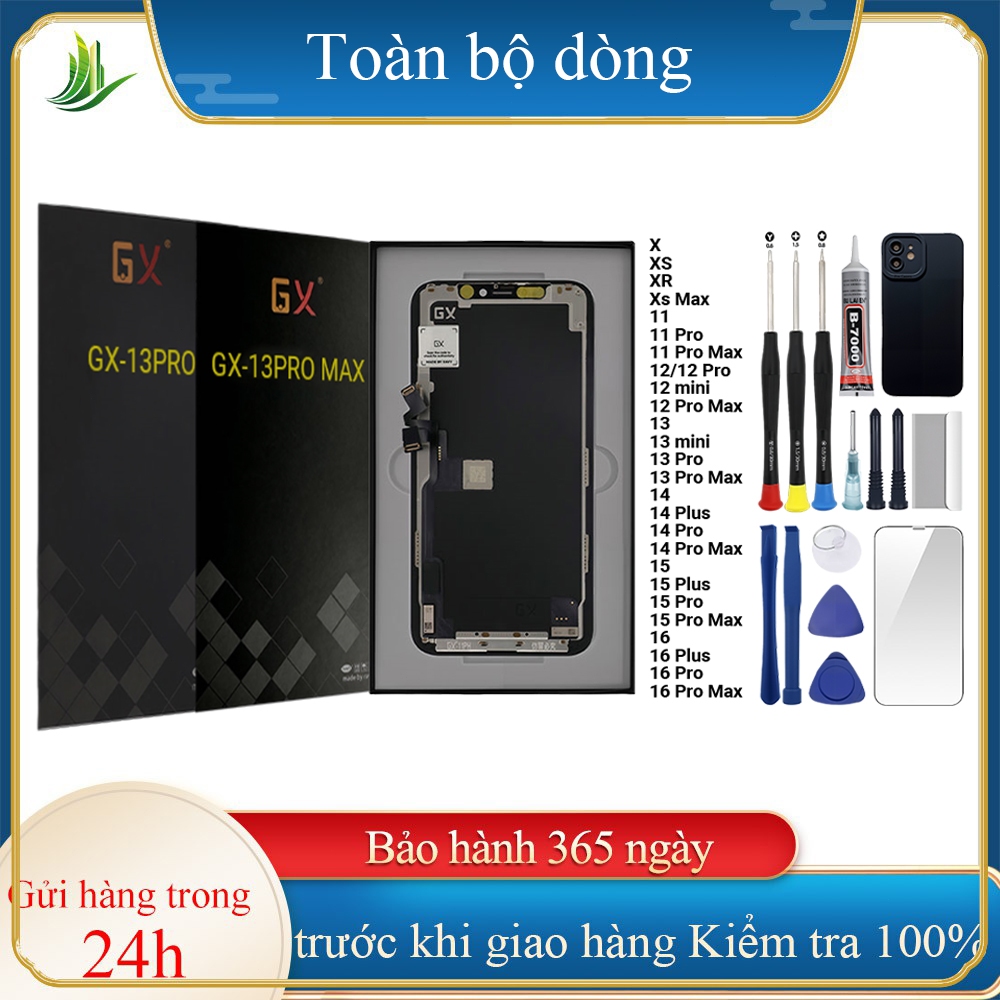 Màn hình GX-OLED/HD chính hãng tương thích IP X/XS/XR/Xs Max/11/12/13/MINI/14/15/16/Pro/Plus/Pro Max