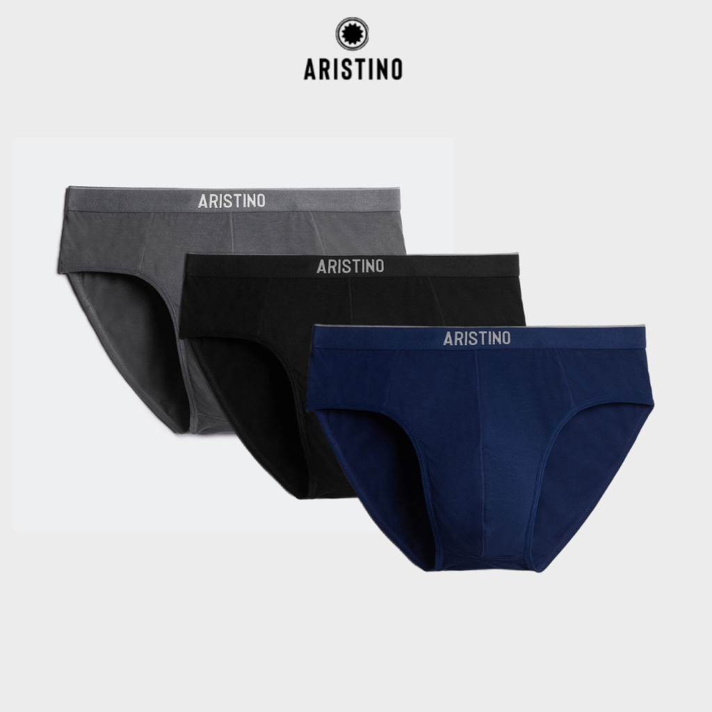 Quần Lót Nam Briefs Bamboo Aristino thấm hút mồ hôi tốt, thoáng khí ABF005EXP01