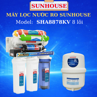[Có VAT] Máy lọc nước RO Sunhouse SHA8878KV 8 lõi - BH 12 tháng - 8878