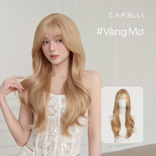 Tóc Giả Nguyên Đầu Siêu Da Lưới Lace CAPELLI Xoăn Lơi Mái Thưa Selina Premium Wig