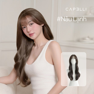Tóc Giả Nguyên Đầu Siêu Da Lưới Lace CAPELLI Xoăn Lơi Mái Thưa Selina Premium Wig