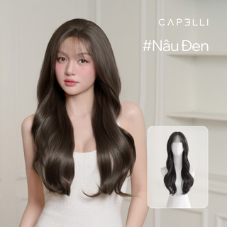 Tóc Giả Nguyên Đầu Siêu Da Lưới Lace CAPELLI Xoăn Lơi Mái Thưa Selina Premium Wig
