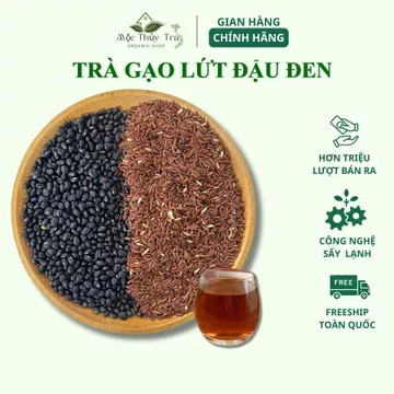 Trà gạo lứt đậu đen Mộc Thủy Trà gạo lứt huyết rồng đậu đen xanh lòng thanh nhiệt lợi sữa tốt cho mẹ và bé