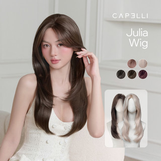 Tóc Giả Nguyên Đầu Siêu Da Lưới Lace CAPELLI Cúp Layer Mái Bay Julia Premium Wig