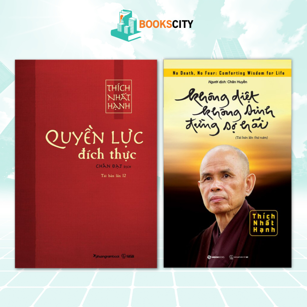 Sách - Combo không diệt không sinh đừng sợ hãi + Quyền lực đích thực (Lẻ tùy chọn)