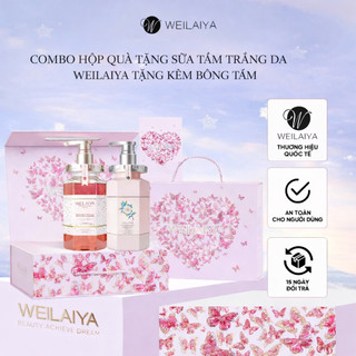 Sữa Tắm WEILAIYA Set Qùa Tặng Sữa Tắm Weilaiya Whitening Shower Gel Hương Nước Hoa Trắng Da 450ml - Skinora Beauty
