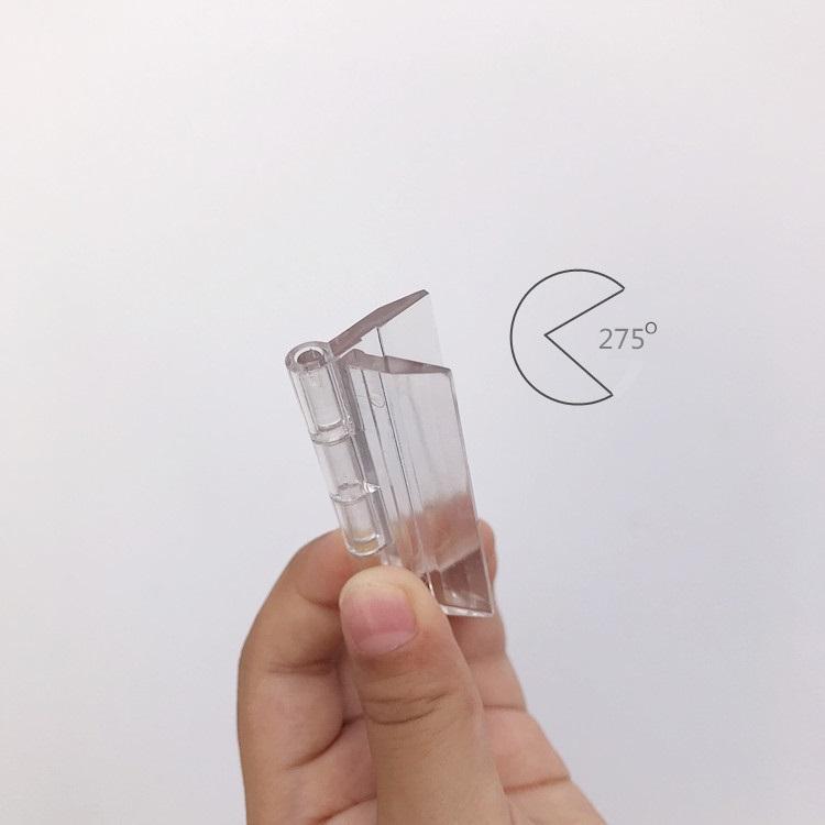 Combo 8 bản lề mica trong suốt BEDO - Gắn cửa hộp mica, hòm thư, hòm phiếu, cửa mica nhỏ gọn bền đẹp