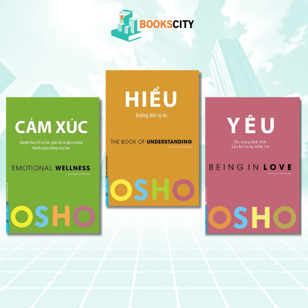 Sách OSHO - Yêu + Hiểu + Cảm Xúc (Lẻ tùy chọn)