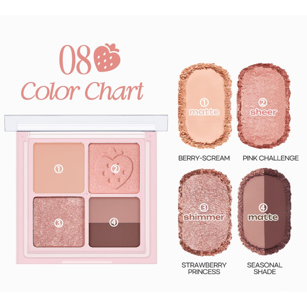 Bảng Phấn Mắt Nhũ Peripera Ink Pocket Shadow Palette (6.4G)