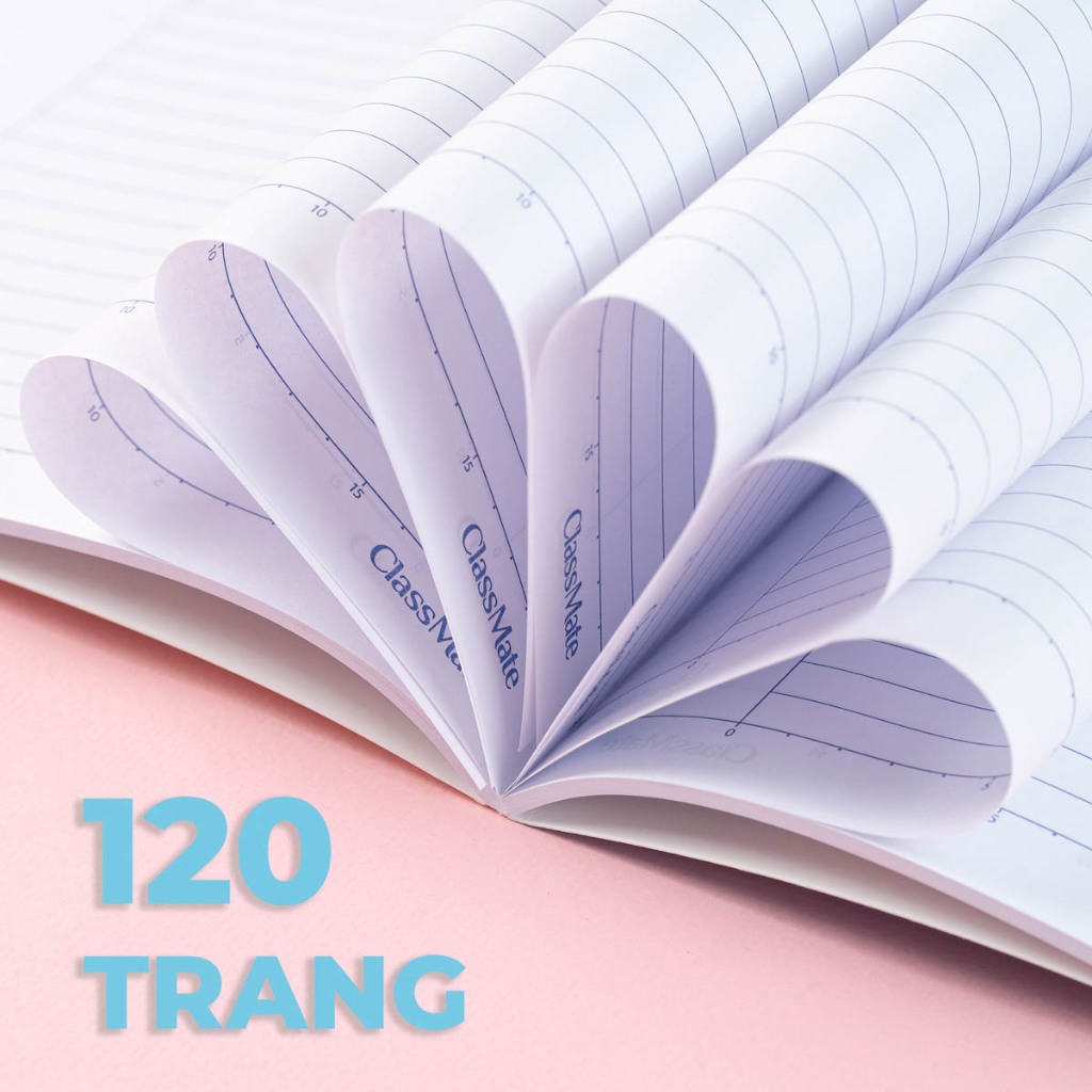 Vở Kẻ Ngang 120 Trang Classmate Vở Viết B5, 60gsm Tập Sinh Viên Bìa Tiếu Cáo Chống Nước Ghi Chép, Viết Bài NB5-12-0339