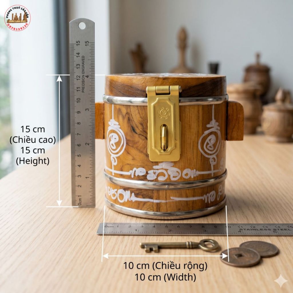 Hộp gỗ mini đa năng – Thiết kế nắp mở tiện lợi