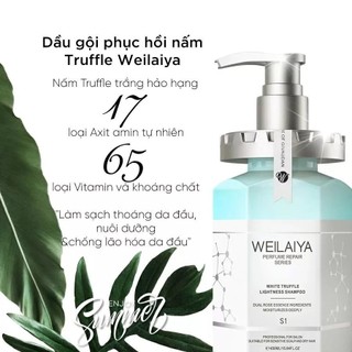 Gội Xả Weilaiya Nấm Truffle Cao Cấp Set Dầu Gội Dầu Xả Weilaiya Nấm Truffle Làm Mượt Tóc Ngăn Rụng 450ml -Skinora Beauty