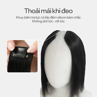 Bộ 2 Dải Tóc Kẹp Phồng CAPELLI Làm Phồng Chân Tóc Dệt Thủ Công Từ Tóc Thật