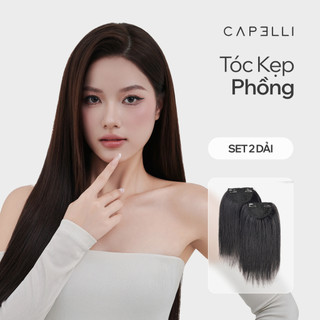 Bộ 2 Dải Tóc Kẹp Phồng CAPELLI Làm Phồng Chân Tóc Dệt Thủ Công Từ Tóc Thật