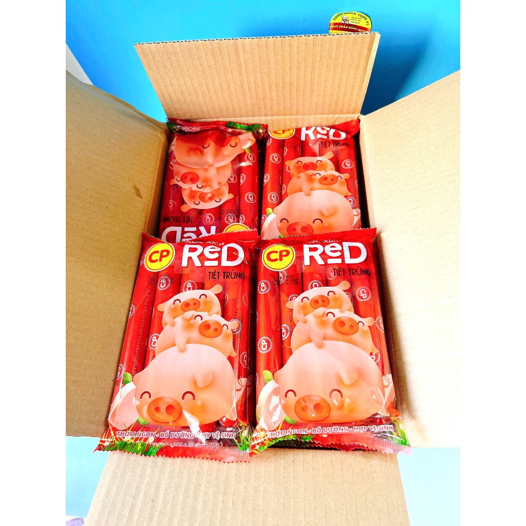 Combo 5 gói Xúc Xích tiệt trùng CP( 200g/1 gói)_Cây Lớn