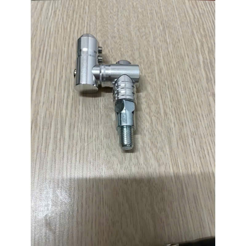 Chân xoay kính zin 360 độ nhôm đặc loại xịn dầy 2 màu đen và xi tặng kèm ốc kiếng