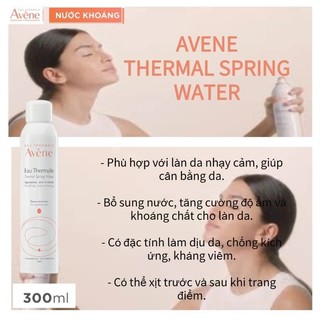 Xịt Khoáng Avène Xịt Cấp Ẩm Avène Thermal Spring Water Làm Dịu Da Tức Thì 300ml - Skinora Beauty