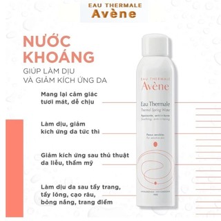 Xịt Khoáng Avène Xịt Cấp Ẩm Avène Thermal Spring Water Làm Dịu Da Tức Thì 300ml - Skinora Beauty