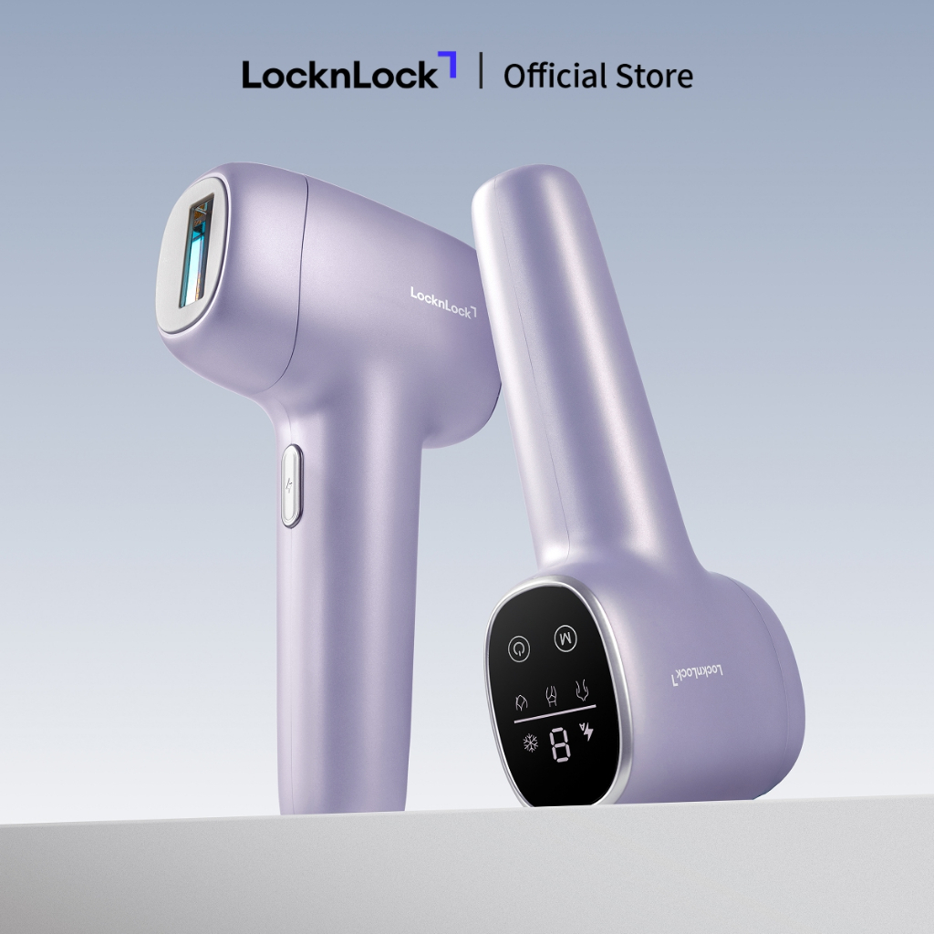 Máy triệt lông LocknLock IPL Laser hair removal device ENC311PUP công nghệ làm lạnh ice cool- T2CMALL