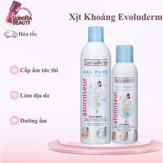 Xịt Khoáng Evoluderm Xịt Khoáng Cấp Ẩm Làm Dịu Da Evoluderm Cấp Nước Cho Mùa Hè 150ml 400ml - Skinora Beauty