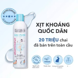 Xịt Khoáng Evoluderm Xịt Khoáng Cấp Ẩm Làm Dịu Da Evoluderm Cấp Nước Cho Mùa Hè 150ml 400ml - Skinora Beauty