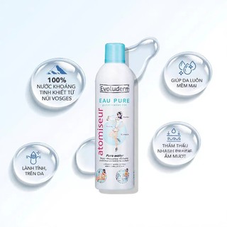 Xịt Khoáng Evoluderm Xịt Khoáng Cấp Ẩm Làm Dịu Da Evoluderm Cấp Nước Cho Mùa Hè 150ml 400ml - Skinora Beauty