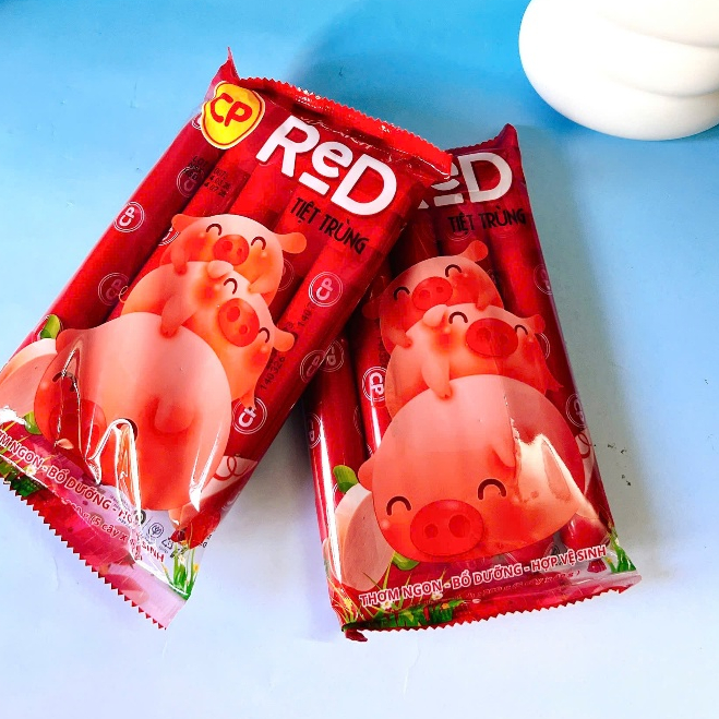 2 Gói Xúc Xích Heo CP Tiệt Trùng_Mỗi gói 200g_ Cây LỚN (5 Cây/ 1 Gói)