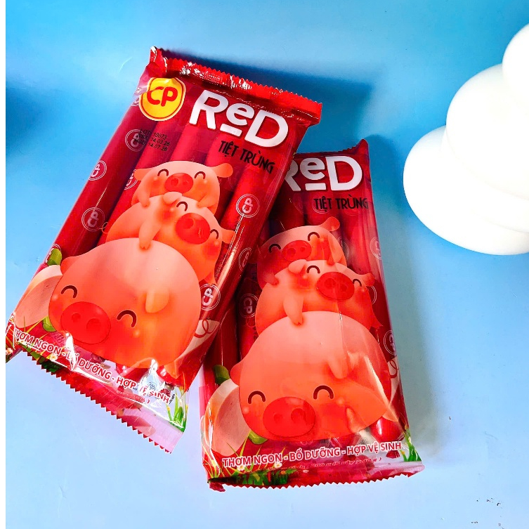 2 Gói Xúc Xích Heo CP Tiệt Trùng_Mỗi gói 200g_ Cây LỚN (5 Cây/ 1 Gói)