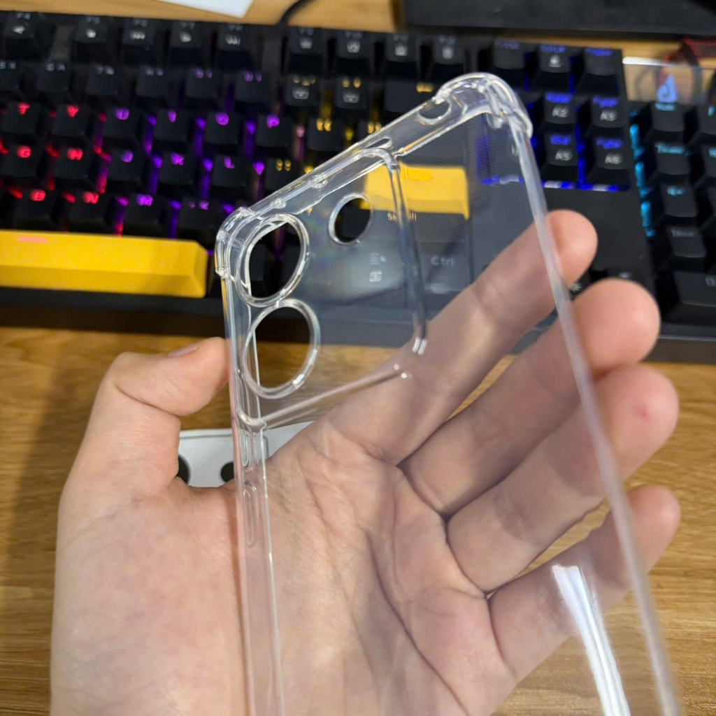 Ốp lưng Poco M7 Pro 5G dẻo trong suốt silicon bảo vệ camera điện thoại toàn diện Vỏ bao đt sharkcase