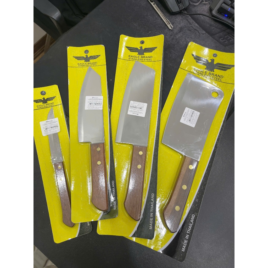 Bộ 4 Món Dao Eagle Thái Lan Cao Cấp Thép Không Gỉ , Phù Hợp Cho Mọi Gian Bếp - PrettyKitchenn