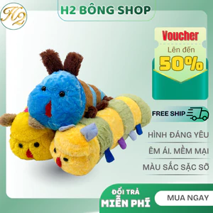 Gối Ôm Hình Con Sâu Đáng Yêu Mềm Mại