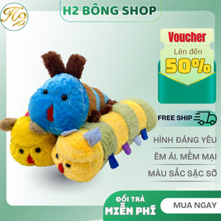 Gối Ôm Hình Con Sâu Đáng Yêu Mềm Mại