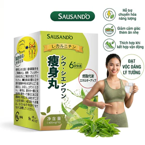 Viên uống Trà Xanh L-Carnitine - Hỗ trợ trao đổi chất, đốt mỡ thừa, dáng thon gọn Chính hãng