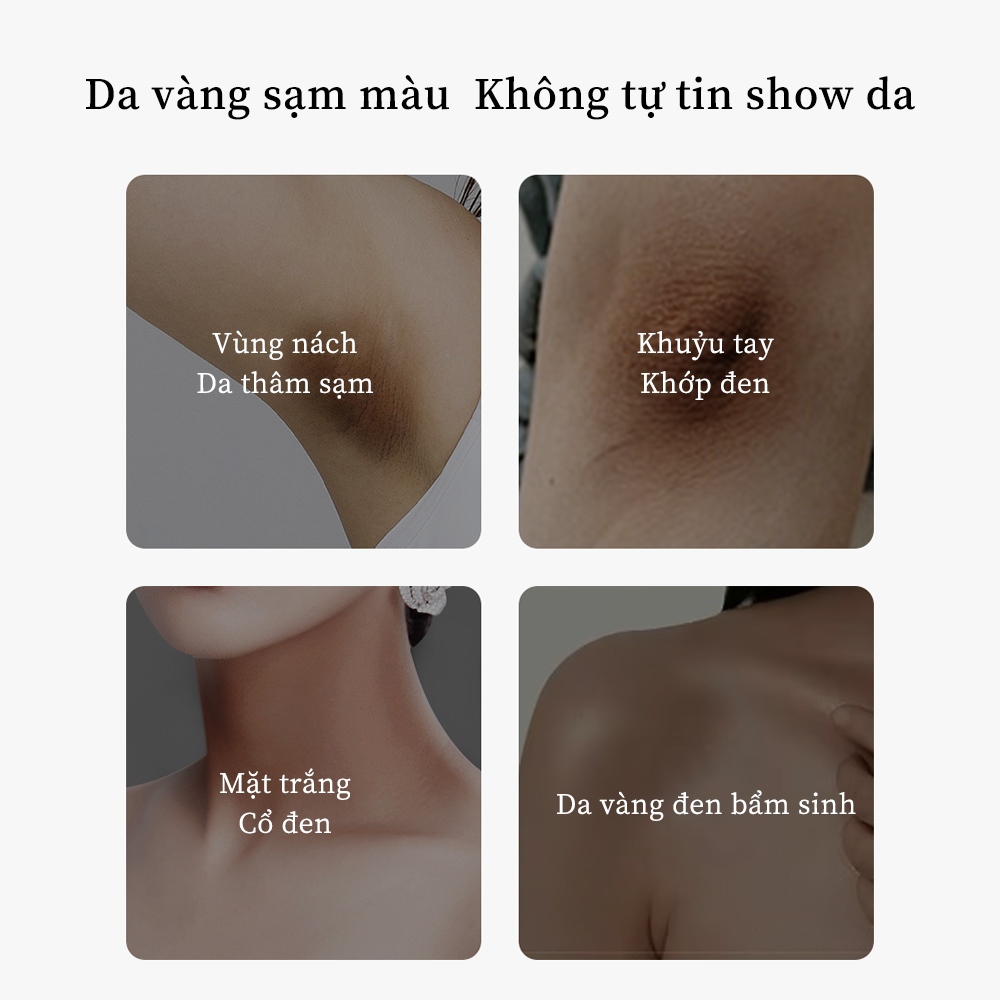 Kem dưỡng trắng da Vitamin C LYDIMOON 50g Làm mờ thâm vùng kín, nách, bẹn, mông, khớp Loại bỏ hắc tố dưỡng trắng