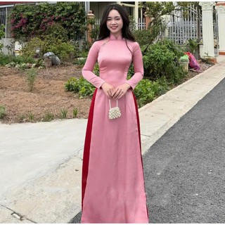 Áo Dài Truyền  Thống Lụa Thái  Họa Tiết Vân  Cực Sang Trọng,Áo Dài Truyền Thống Phù Hợp Dịp Lễ Tết-Áo Dài YUMI