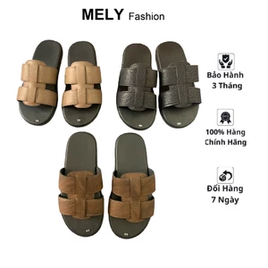 Dép Lê Nam Quai Da Đan Xen Cao Cấp Đế Khâu Chống Nước Xịn Sò Sang Trọng Đi Chơi Thoải Mái Dễ Chịu DUHA 158
