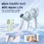 tay mini nhỏ gọn dễ thương có thể sạc lại qua USB -Quạt cầm tay Turbo làm mát với màn hình LED và điều chỉnh 100 tốc độ