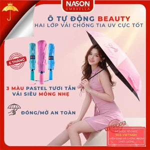 Ô dù tự động 2 chiều Nason Beauty Umbrella, che nắng, che mưa, ngăn 99% UV, chống thấm nước