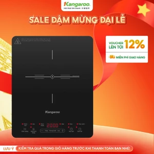[TẶNG KÈM NỒI] Bếp điện từ đơn Kangaroo KGIC20S2 - công suất 2000W - 6 chức năng